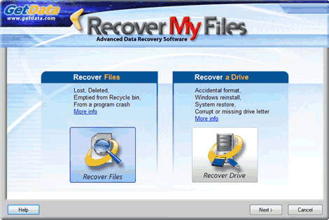 el programa Recover My Files