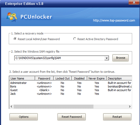 PCUnlocker