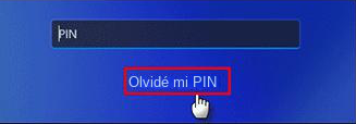 He olvidado mi PIN en la pantalla de inicio de sesión