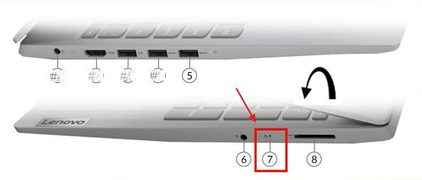 botón novo en portátil lenovo