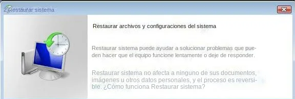 Restauración de imágenes de fábrica de Vista