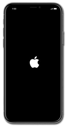 Logotipo de Apple en el iPhone
