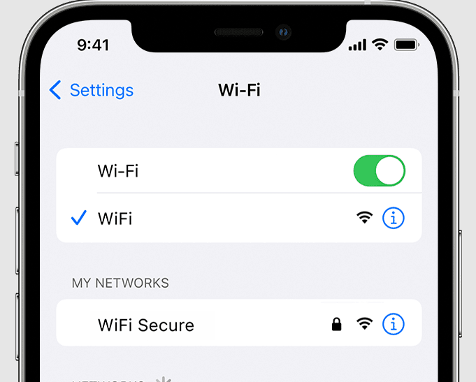 iPhone conectarse a Wifi