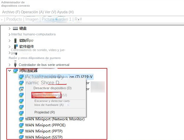 actualizar controlador