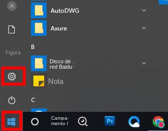 Haga clic en el botón de configuración