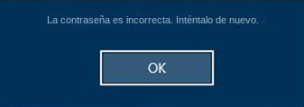 la contraseña de inicio de sesión de Windows es incorrecta