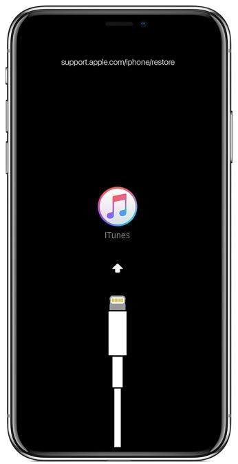 iPhone conectado a iTunes