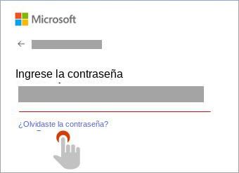 Restablecer una contraseña olvidada de una cuenta Microsoft - Soporte técnico de Microsoft