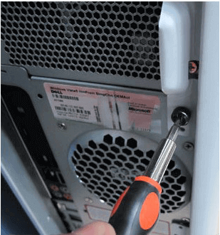 abrir la caja de pc