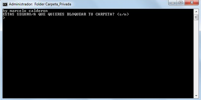 Usar script para ocultar carpetas