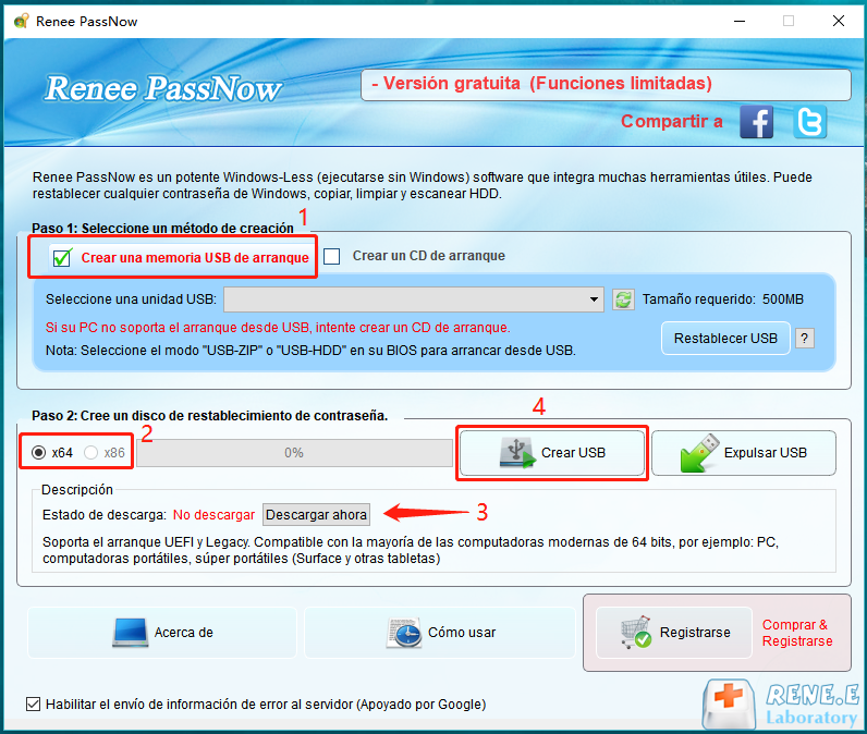 crear una memoria USB de arranque