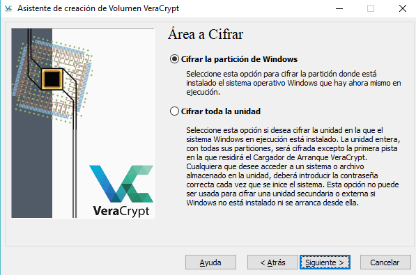 Cifrar el disco duro con VeraCrypt