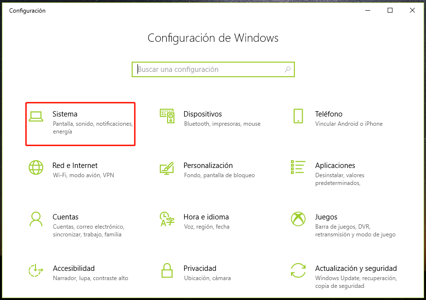 sistema de windows