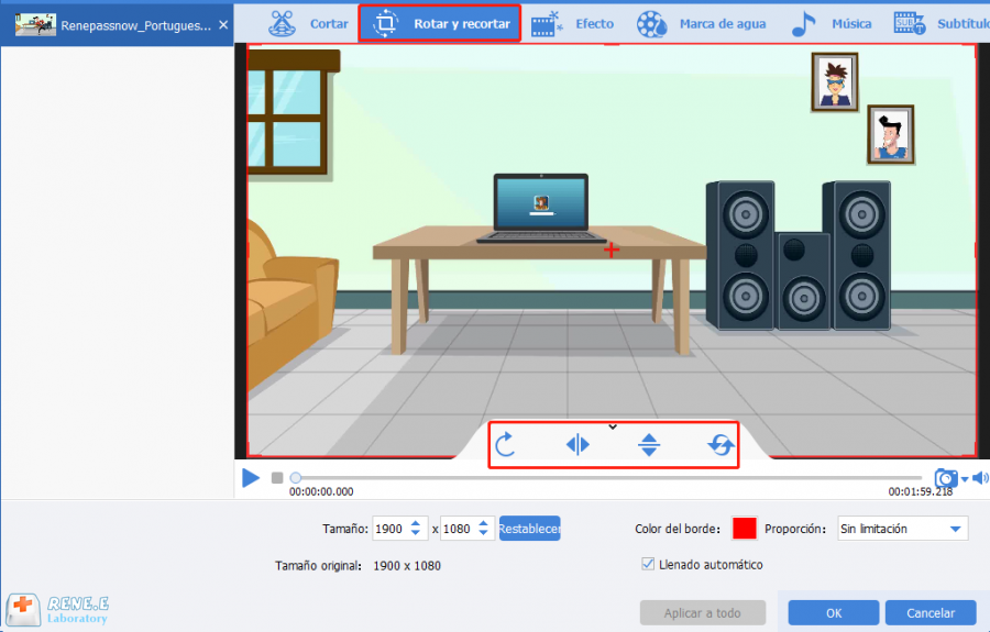 editar videos con renee video editor pro