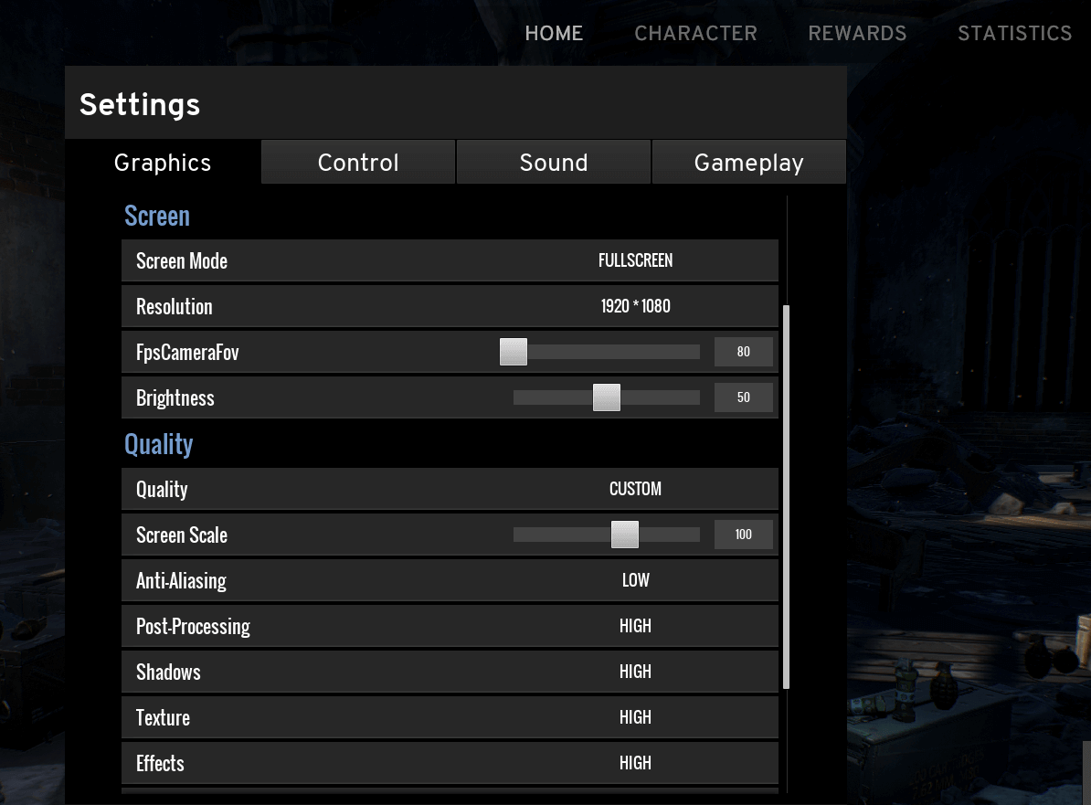  La configuración del juego