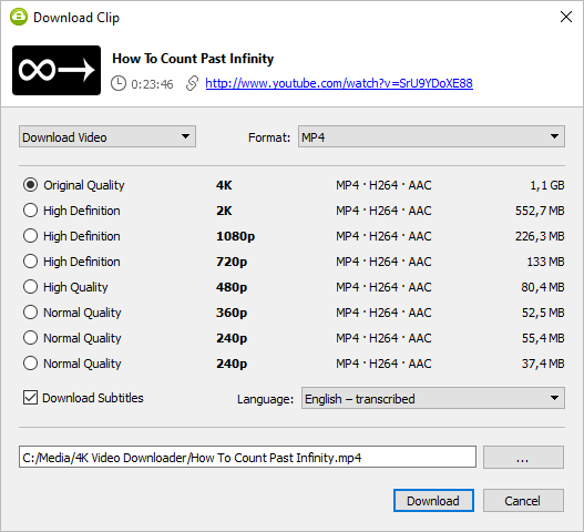 descargar videos de youtube a mp4