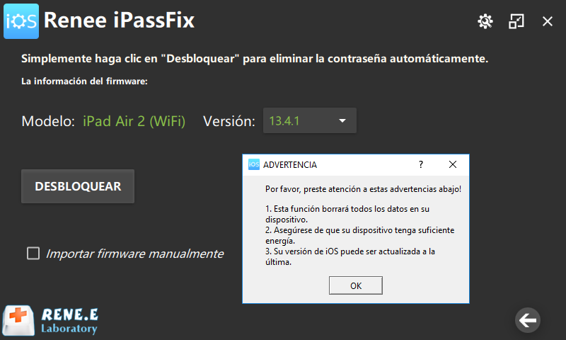 borrar iPhone con Renee iPassFix