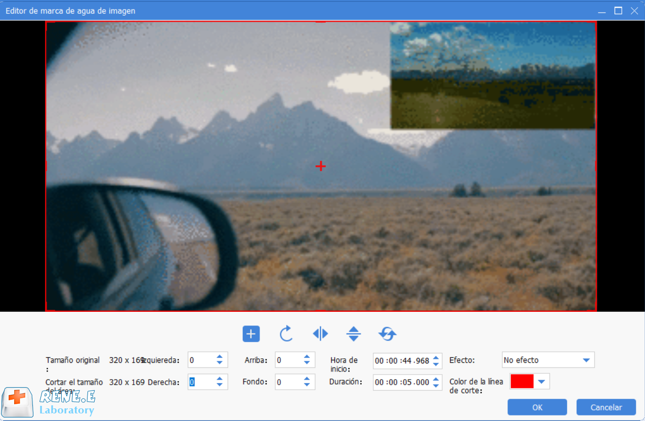 insertar imagen en video con renee video editor pro
