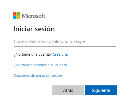 iniciar sesión en la cuenta de Microsoft en línea