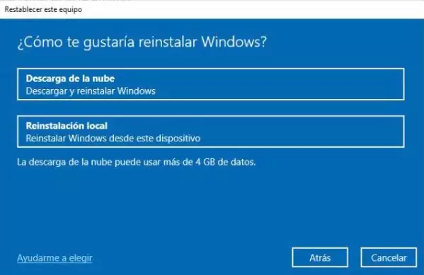 Windows 10 reinicia esta PC