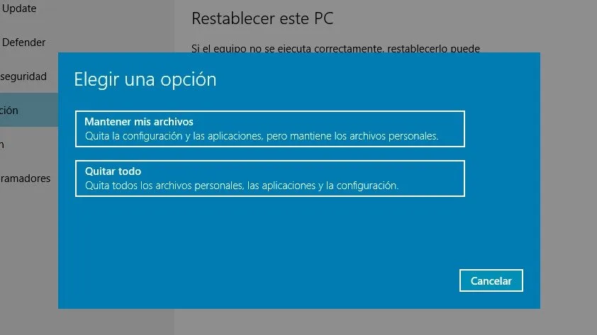 Conservar mis archivos