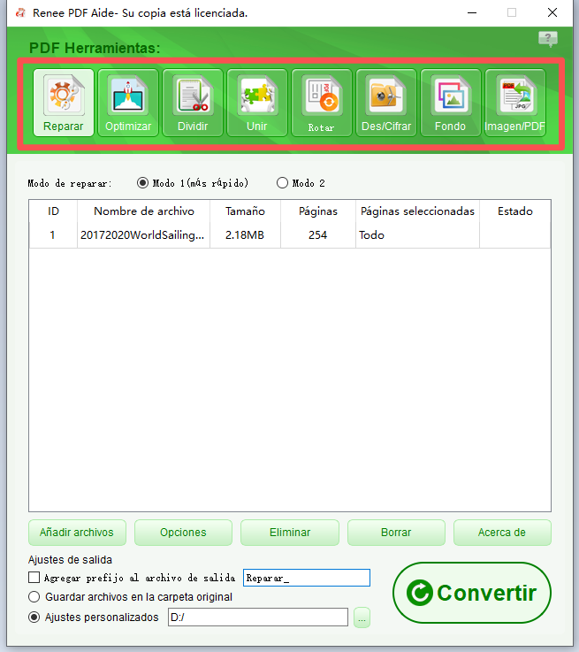 usar las funciones pdf para editar con renee pdf aide