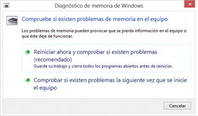 Diagnóstico de memoria de Windows