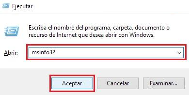escribe msinfo32