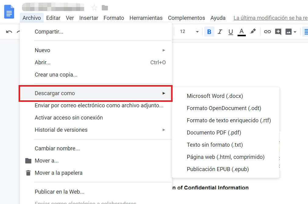 cómo copiar pdf a word con google docs