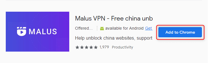 añadir malus vpn a chrome
