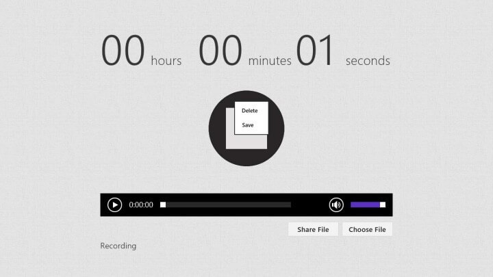utilizar voice record como grabadora de audio