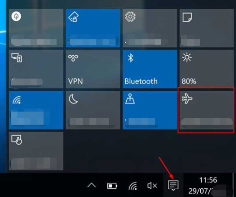 modo avión en Windows