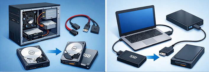 clonación de pc de sobremesa y portátil