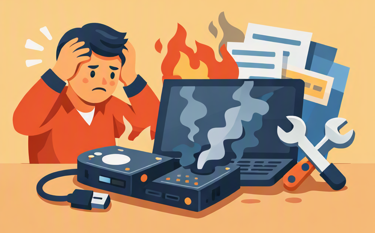 errores al recuperar un disco duro