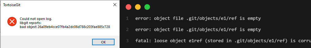 errores de git