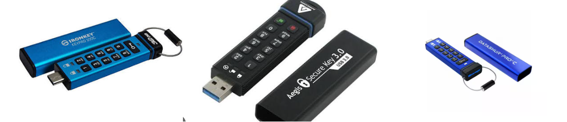 memoria USB con cifrado por hardware