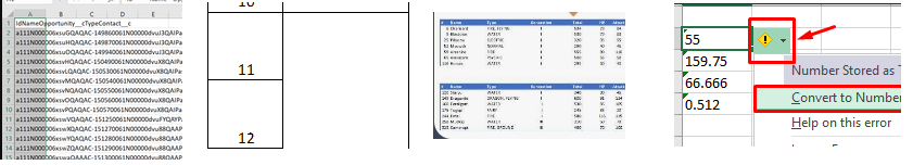 tablas descuadradas en Excel tras convertir un archivo PDF