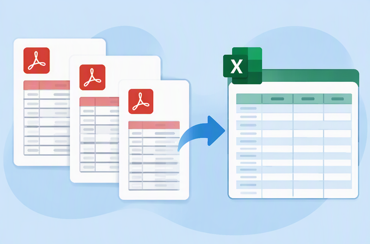 Combinar tablas de PDF de varias páginas en una sola hoja de Excel continua
